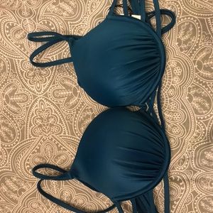 Shore teal bikini top.
